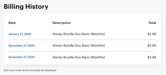 Hulu Subscription History